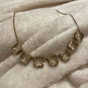 Crystal and gold J.Crew necklace
